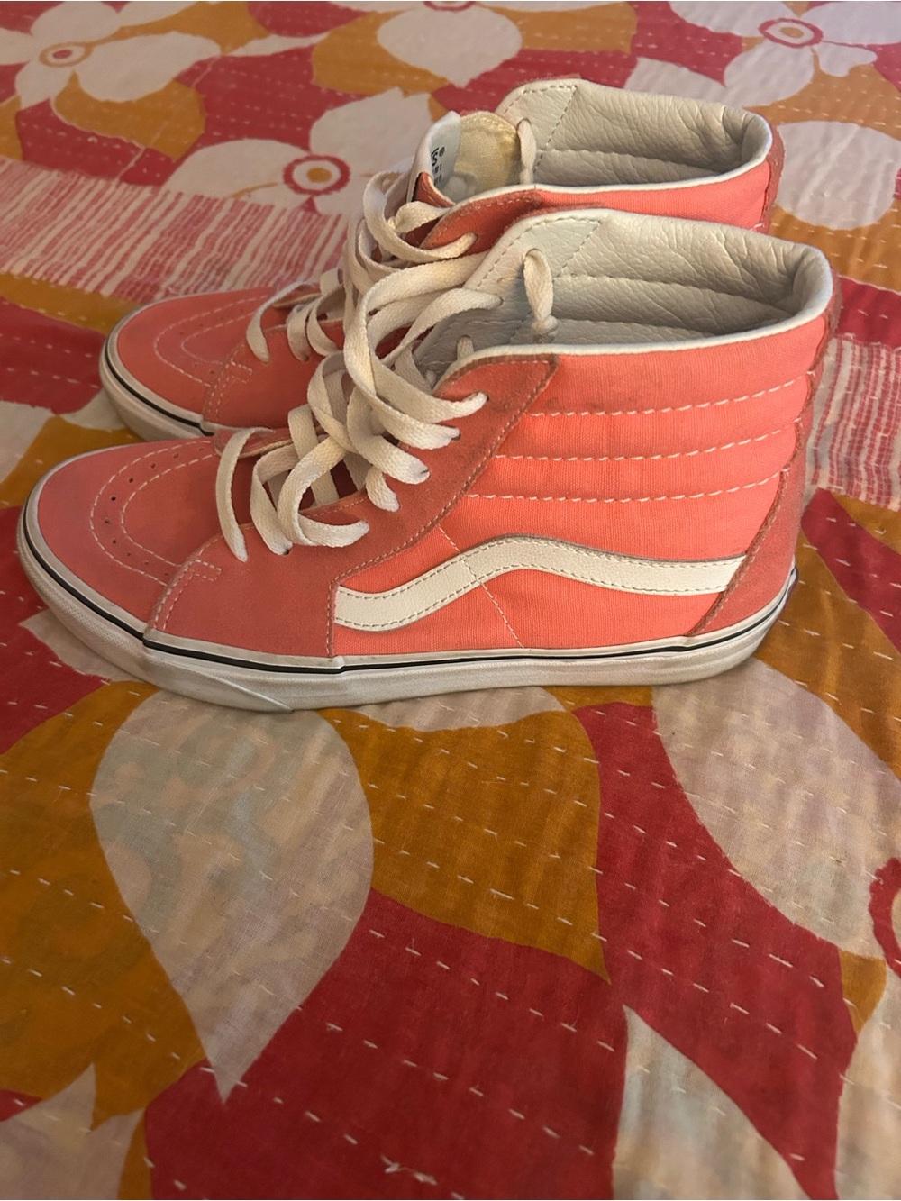 Vans Strawberry Pink Sk8-Hi Women’s High-Top Sneakers. Size 8.5 - Picture 10 of 13